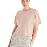 Tricou scurt Dama Blackspade Simona T60552 Bumbac roz
