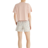 Tricou scurt Dama Blackspade Simona T60552 Bumbac roz