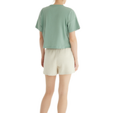 Tricou scurt Dama Blackspade Simona T60552 Bumbac verde