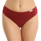 Set 3 buc chiloti clasici din bumbac bordo CAMI S0837