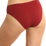 Set 3 buc chiloti clasici din bumbac bordo CAMI S0837