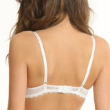 Sutien push-up microfibra si dantela Catrina R0888 alb