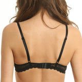 Sutien push-up microfibra si dantela Catrina R0888 negru