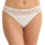 Chilot brazilian microfibra si dantela CATRINA S1120N alb