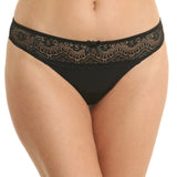 Chilot brazilian microfibra si dantela CATRINA S1120N negru