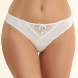 Chilot brazilian microfibra si dantela CATRINA S1136N alb