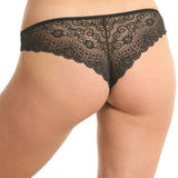 Chilot brazilian microfibra si dantela CATRINA S1136N negru