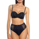 Chilot brazilian inalt Negru CATY S1799