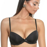 CATY R1632 black gel push-up bra