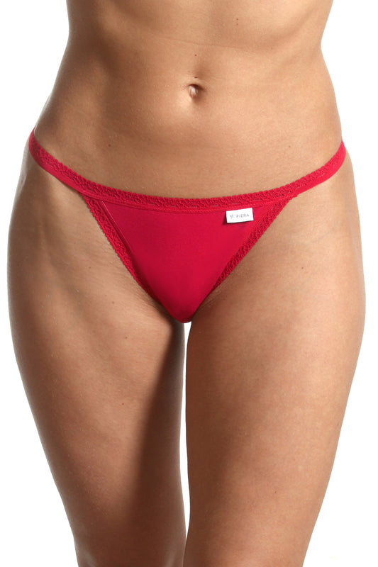 Chilot tanga bumbac CECILIA S1792 roșu