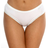 Chilot brazilian talie inalta bumbac Alb CECILIA S1795