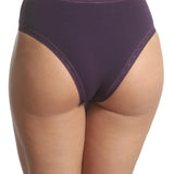 Chilot brazilian talie inalta bumbac Mov CECILIA S1795