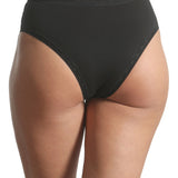 Chilot brazilian talie inalta bumbac Negru CECILIA S1795