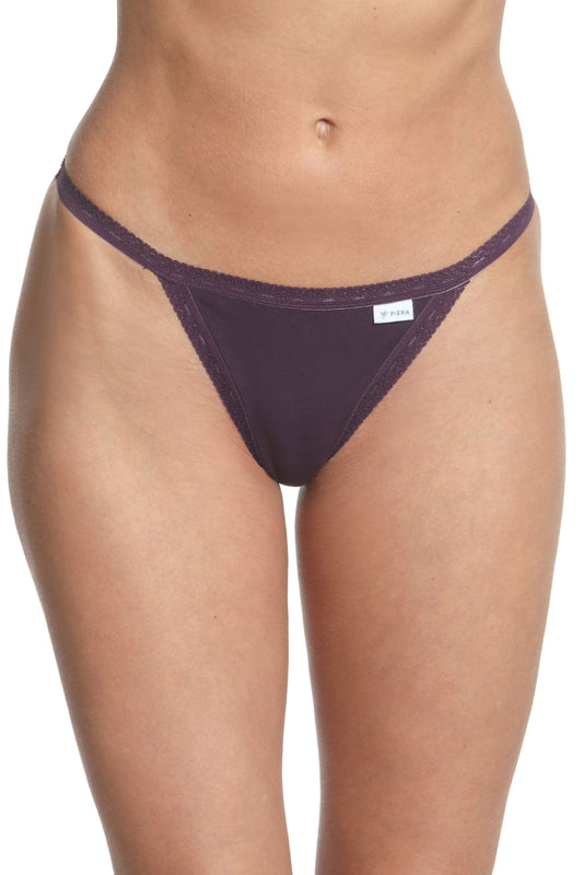 Chilot tanga bumbac Mov CECILIA S1792