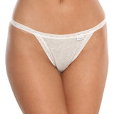 Chilot tanga bumbac Ecru-melanj CECILIA S1792