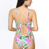 Costum de baie întreg Cu sârmă Male D1324