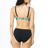 Slip de baie inalt imprimeu vibrant Kampala DS663
