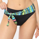 Slip de baie inalt imprimeu vibrant Kampala DS663