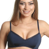 Navy blue bralette bra ELLY R1647