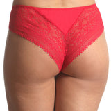 Medium Brazilian panties EMMY RED S1817