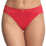Medium Brazilian panties EMMY RED S1817