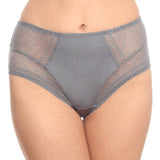 Classic high waist tights Grey Evelyn S1731