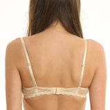 Sutien push up din dantela IUSTINA R1006 bej