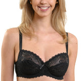 Sutien clasic dantela IUSTINA R0438 negru