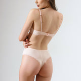 Sutien cu cupa soft decoltata roz ELLA R1692
