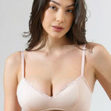 Sutien cu cupa buretata roz ELLA R1694