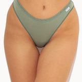 Chilot tanga bumbac Kaki CECILIA S1791
