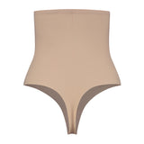 Tanga modelatort Sculpting talie înaltă Bej SCPHWT