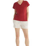 Tricou Dama Blackspade Simona T60553 Bumbac Bordo