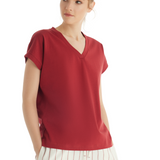 Tricou Dama Blackspade Simona T60553 Bumbac Bordo