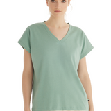 Tricou Dama Blackspade Simona T60553 Bumbac verde