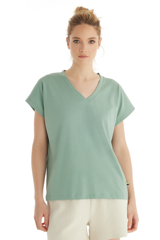 Tricou Dama  Blackspade Simona T60553  Bumbac verde