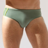 Slip de baie barbati kaki MAORI UD092V