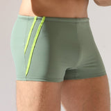Boxer de baie Kaki din microfibra MAORI UD093V