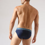 Slip de baie barbati bleumarin-imprimat NELSON UD096
