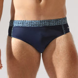 Slip de baie barbati bleumarin-imprimat NELSON UD096