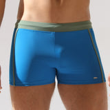 Boxer de baie albastru-kaki NELSON UD097