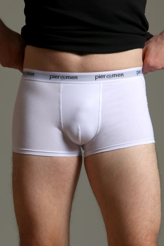 Boxer Alb CAROL UX017