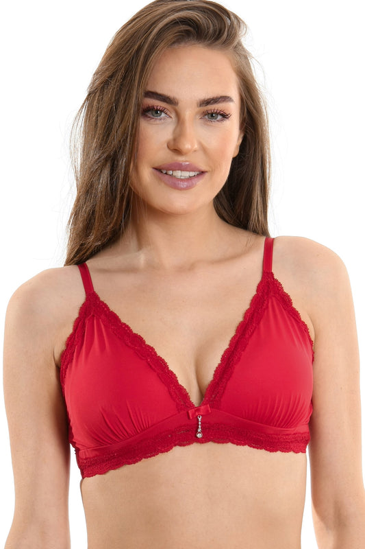 sutien triunghi rosu