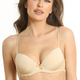 Sutien push-up microfibra si dantela OLGA R1445 nude