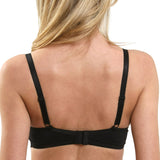 Sutien clasic microfibra si dantela CATRINA R1379 negru