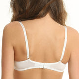 Sutien push-up microfibra si dantela OLGA R1445 alb