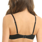 Sutien push-up microfibra si dantela OLGA R1445 negru