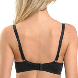 Sutien clasic microfibra si dantela CATRINA R1380 negru