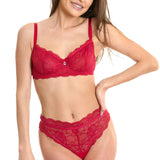 lenjerie intima dantela rosie