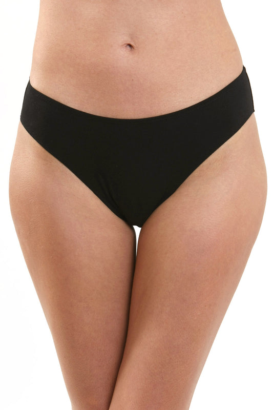 Chilot clasic din bumbac negru CORNELIA S1553